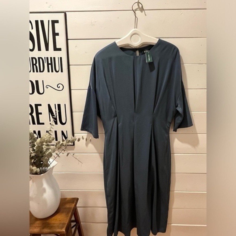 NWT ICONE blue dress size  L